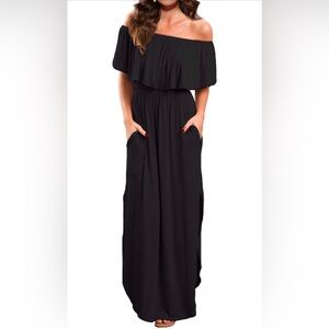 NWOT Black Maxi Dress